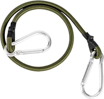 Elastisch koord - Spanband - Outdoor avonturen - Verstelbare gesp - 60 cm - Zwart