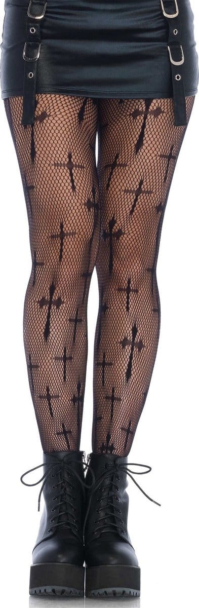cross net pantyhose +