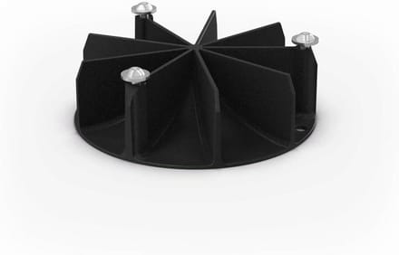 Vuurkorf Accessoire - Windbescherming - Stabiel Vuur - Efficiënte Luchtdoorstroming - 45 cm - Zwart