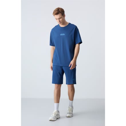 Heren Oversized T-Shirt en Shorts Set