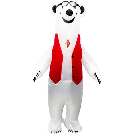 Vest IJsbeer Opblaaspak Volwassen 150-190cm 150-190cm rood