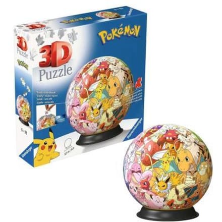 Ravensburger - Puzzle-Ball Pokémon Multicharacter 3D Puzzelbal - 73 Stukjes