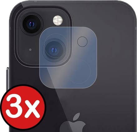 Camera Lens Protector - 3 Stuks - Geschikt voor Apple iPhone 13 Mini - Camera Screenprotector - Beschermglas - Gehard Glas - Tempered Glass - Screen Protector