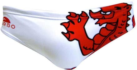 Turbo Wales Dragon Zwemslip Wit 4XL Man