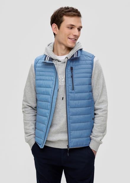 s.Oliver - male - Gewatteerde bodywarmer met opstaande kraag