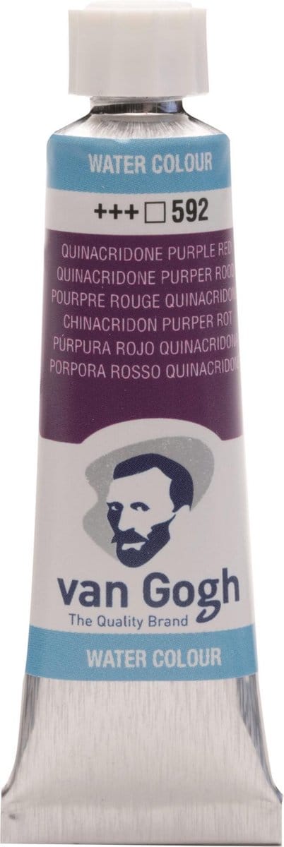 Van Gogh Aquarelverf Tube - 10 ml 592 Quinacridon Purper Rood