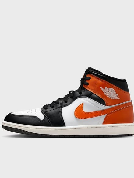 Air Jordan 1 Mid zwart And Starfish Zwart K801