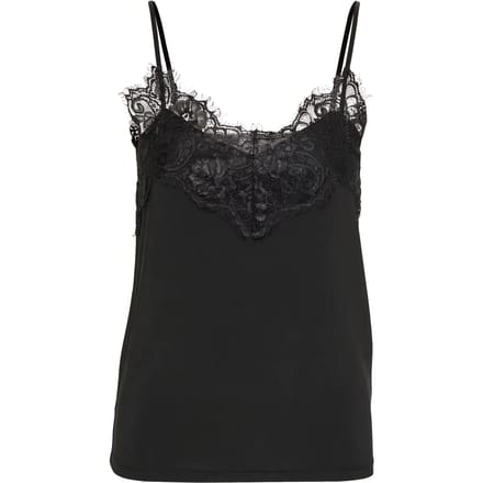 SOAKED IN LUXURY SLClara Singlet - Black Black