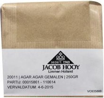 Jacob Hooy Agar agar gemalen 250 Gram
