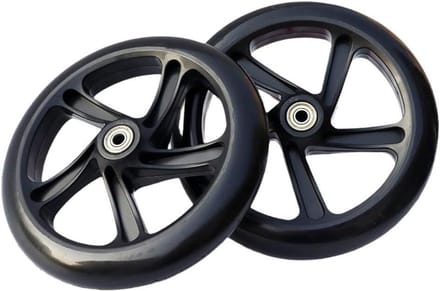 Scooter Wielen - Vervangende Wielen - Soepel Rijden - Stil en Elastisch - 200mm*40mm - Translucent