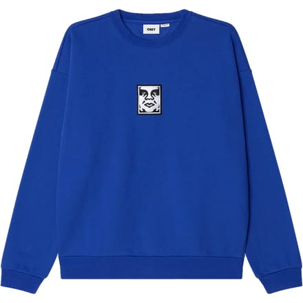 fenol Obey extra zware bemanning i fleece - verblindend blauw
