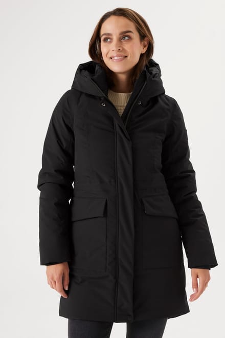 GARCIA Dames Parka Zwart Long mouw
