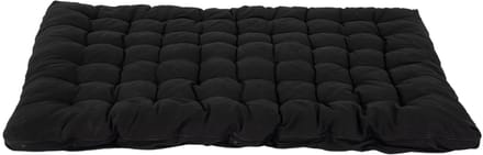 Matras - 190x135cm Katoen en polyester Opvouwbaar Gewatteerd - Zwart