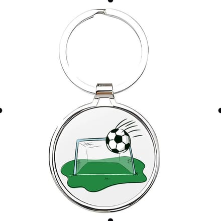 Akyol - Voetbal Sleutelhanger - voetbal - liefhebber - Cadeau - Sport - 2,5 x 2,5 CM