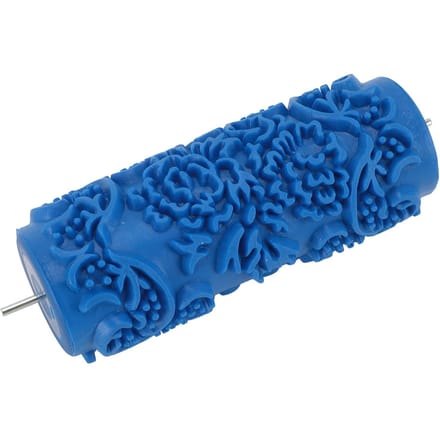 Rouleau à peinture à motifs 5 pouces pour décoration murale Art décoratif Rouleau texturé Gaufrage classique blue