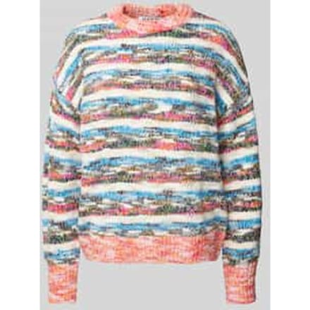 Gebreide pullover met ribboorden