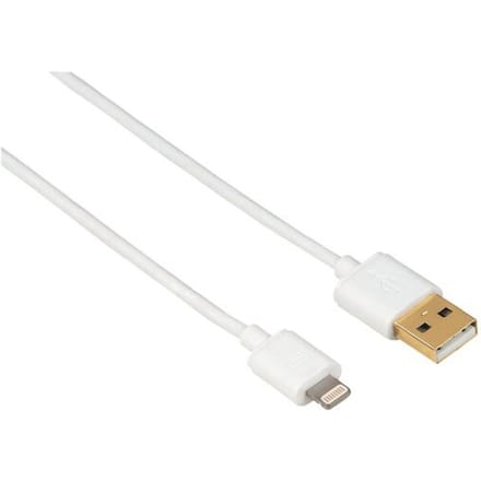 Hama USB-A Naar Lightning kabel - geschikt voor iPhone/iPad - Gecertificeerd - USB 2.0 - 480Mbps - 150cm - Wit