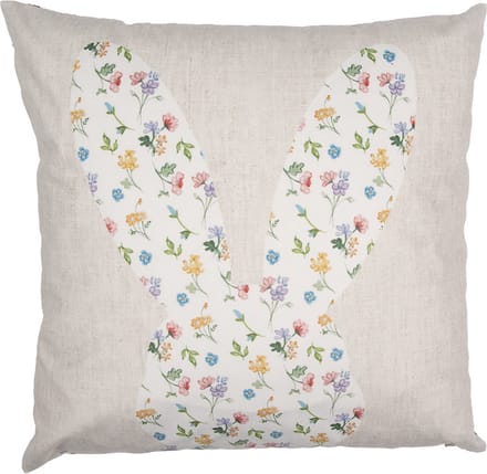 Clayre & Eef Kussenhoes 45x45 cm Beige Polyester Konijn