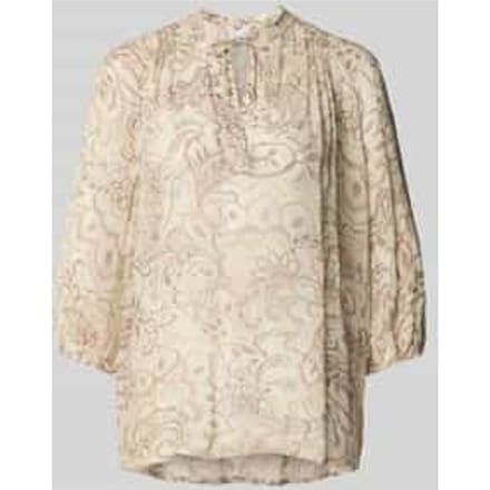 Regular fit 3/4-blouse met paisleymotief