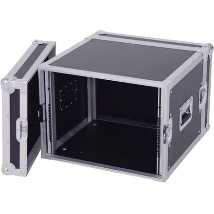Roadinger 30109788 19 inch rack 8 HE Hout Incl. greep