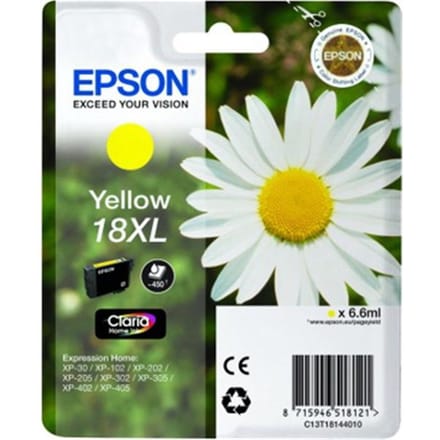 Epson 18XL (C13T18144012) Inktcartridge Geel Hoge capaciteit
