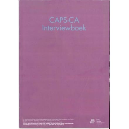 Clinician-Administered Ptst Scale For Children And Adolescents (Caps-Ca) Interviewboek - Ramon Lindauer
