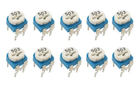 Weerstand regelbaar 50K Ohm RM-065 Trimpot Trimmer Potentiometer 10-stuks RM065-503