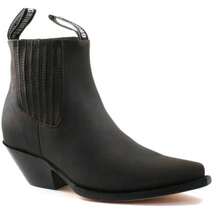 Grinders Unisex Bruine Western Chelsea Laarzen-Mustang