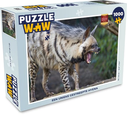 Puzzel Hyena - Planten - Legpuzzel - Puzzel 1000 stukjes volwassenen