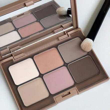 6 kleuren oogschaduwoogschaduw contourpoeder grijs roze oogschaduw oogmake-up cosmetisch gray