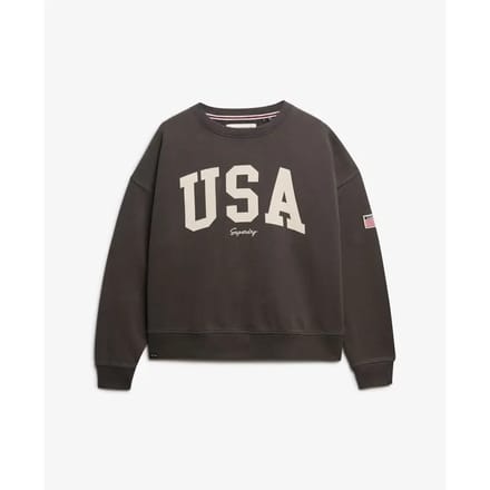 Superdry - Athletic Essentials relaxed sweatshirt met ronde hals - Dames - Truien
