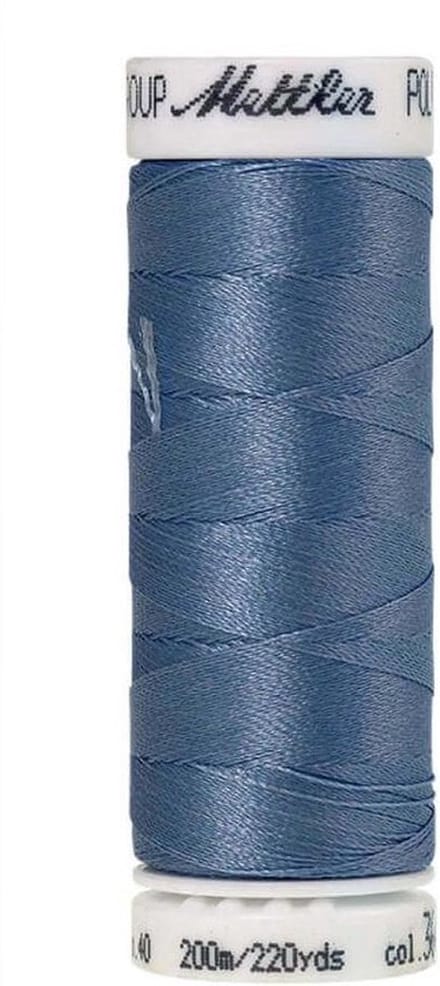AMANN POLYSHEEN NAAI-BORDUURGAREN, COL-3641 BLAUW, 200M, PER STUK.