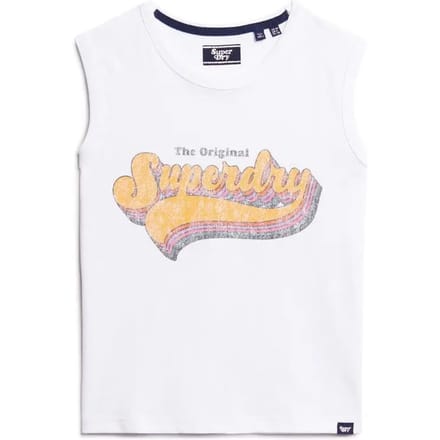 Superdry Vintage Rainbow Hemd Wit Grootte: 40