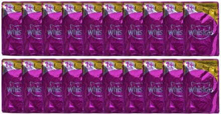 Whiskas - Natvoer - Drankensmaak - 80x85g - Gemakkelijk te Delen