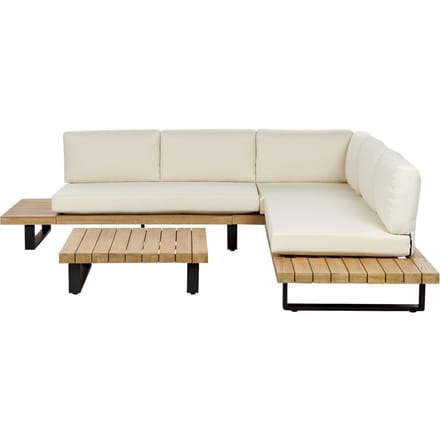 MYKONOS - Loungeset voor 5 - Gebroken wit - Acaciahout