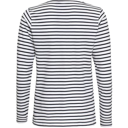 Asquith & Fox Heren Mariniere Kust T-Shirt met lange mouwen (Wit/Zwaar)