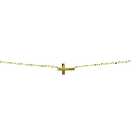 Geelgouden Collier kruis 1 4017415