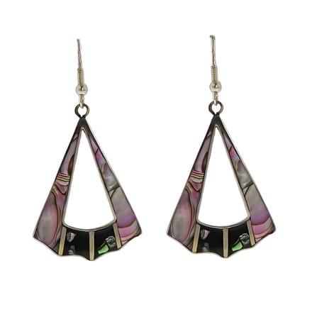 Behave - Oorhangers - Vintage abalone design - Bohemian avondstijl