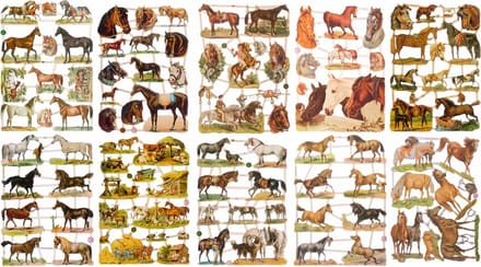 Poëzieplaatjes - 10 vellen - plaatjes - hobby - creatief - decoupage - knutselen - scrapboek