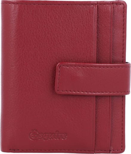 Esquire Oslo creditcard etui RFID leer 8 cm - 8 Sleuven - rot
