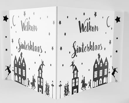Raambord Sinterklaas - Welkom Sinterklaas - 70 x 50 cm - Studio Juulz