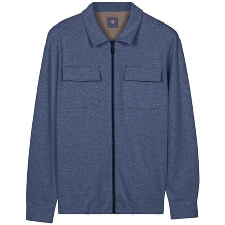 Baileys Vest Sweat Full Zip Chest Pockets Dark Denim Blue / male