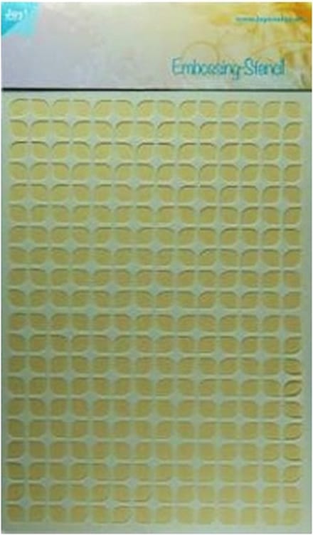 Joy! Crafts Embosstencil polybesa - Achtergr. stylish blaadjes 6002/0620 A5