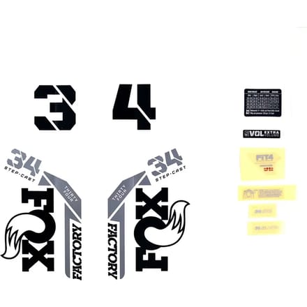 Decalset Fox 2021, 34 SC, F-S, Logo, Fork