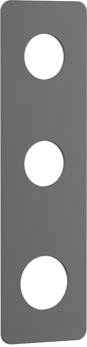DutchLine - afdekplaat thermostaat - Gunmetal