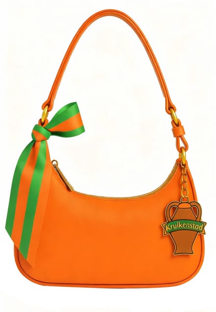 Fjesta© Kruikenstad tas - Schoudertas oranje met kruik hanger