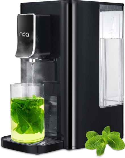 MOA Heetwaterdispenser - 45-100°C - 100/200/300ml - Melkfunctie - BPA-vrij - 2.5L – RVS