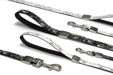 Beeztees Envy looplijn hond Wild forever - Wit - 200 cm