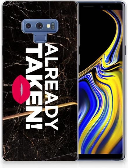 Samsung Galaxy Note 9 Siliconen hoesje met naam Already Taken Black