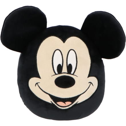 Mickey Mouse Squishy 32 cm - Knuffel - Zachte stof - Zwart
